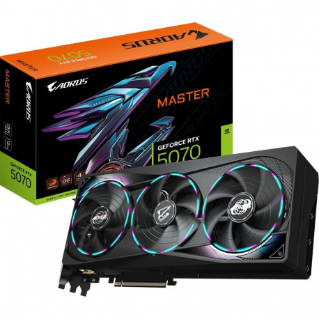 GIGABYTE GeForce RTX 5070 AORUS Master, graphics card DLSS 4, 3x DisplayPort, 1x HDMI 2.1