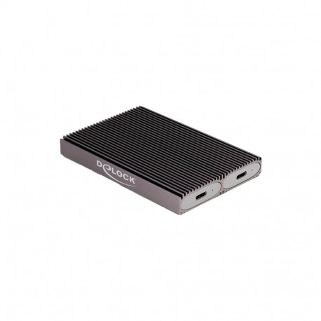 Externes USB Type-C Dual Combo Gehäuse für 2 x M.2 N (grau)