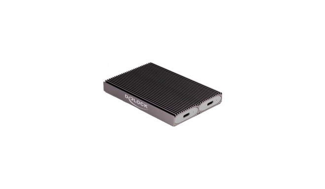 Externes USB Type-C Dual Combo Gehäuse für 2 x M.2 N (grau)