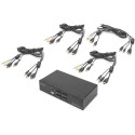 Digitus Desktop HDMI KVM Switch 4-Port, KVM Switch black