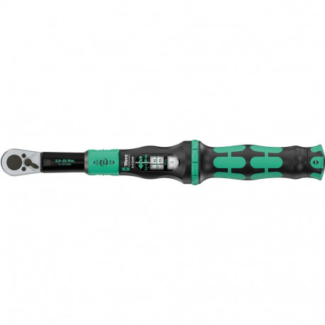 Drehmomentschlüssel mit Umschaltknarre Click-Torque Lock A 6 (schwarz/grün, Abtrieb 1/4" Bitaufnahme
