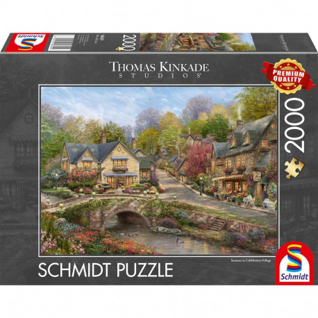 Thomas Kinkade Studios: Sommer in Cobblestone Village (2000 Teile)