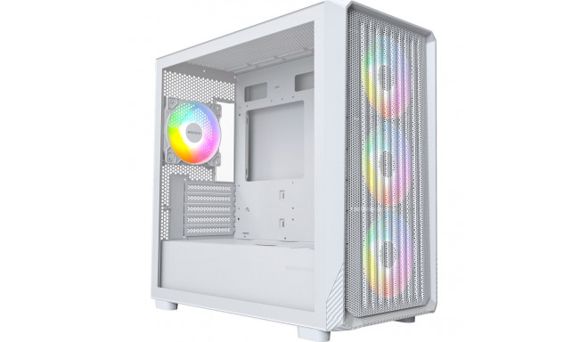 Montech X5M, tower case white, tempered glass