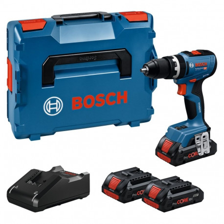 Bosch Professional cordless impact drill GSB 18V-65 Professional, 18Volt blue, 2x Li-Ion battery Pro