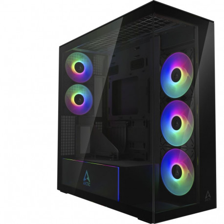 ARCTIC Xtender VG Mirrow Black Design, Tower case black, Tempered Glass x 2 (mirrored)