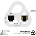 Thermal Grizzly DeltaMate Extender - MF14, connection black