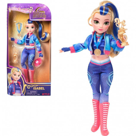 Spin Master Unicorn Academy - Dress-up doll Isabel 24 cm tall, with real hair, removable clothes and
