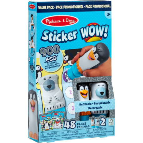 Spin Master Melissa & Doug - Sticker WOW! Sticker Stamp Set 2-Pack Winter, Crafts