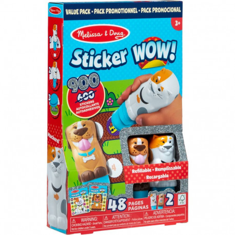 Melissa & Doug kleebis- ja templikomplekt 2tk loomad