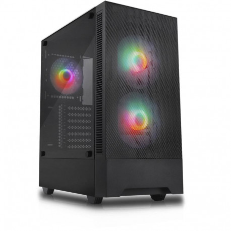 Silentware Flow 100, tower case black, tempered glass