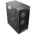 Silentware Flow 100, tower case black, tempered glass
