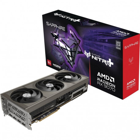 Radeon videokaart RX 9070 Nitro+ mänguri OC RDNA4 GDDR6 2x DisplayPort 2x HDMI 2.1, hall