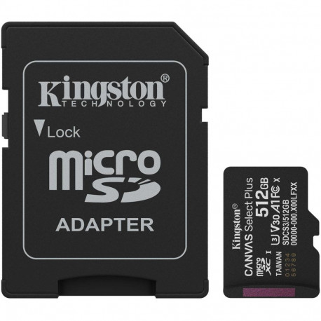 Canvas Select Plus 512 GB MicroSDXC (schwarz, UHS-I U3, Class 10, V30)