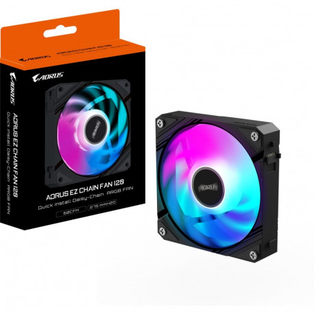 AORUS ventilaator EZ CHAIN 120mm, must