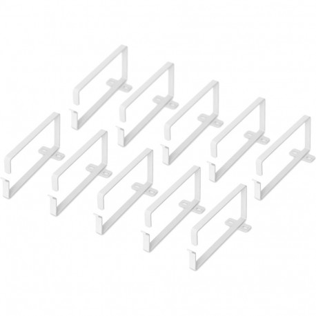 Kaablijuhtimisrõngad 483mm (19") kapidele 3HE 10tk, hall RAL 7035