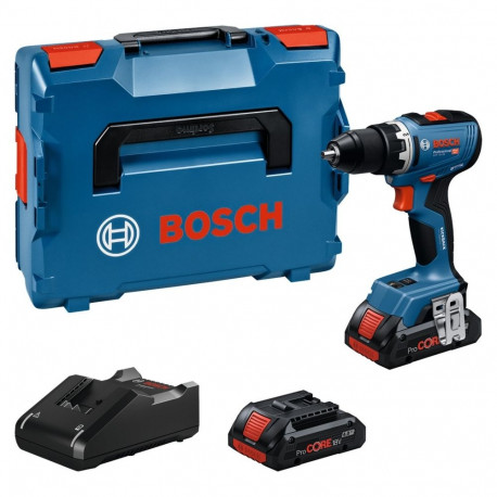 Akku-Bohrschrauber GSR 18V-65 Professional, 18Volt (blau, 2x Li-Ion Akku ProCORE18V 4,0Ah, in L-BOXX