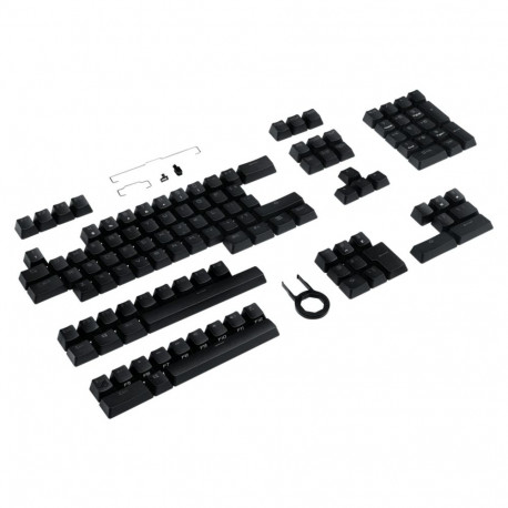 ASUS ROG PBT Keycap Set, Black Keycap, 124 Pieces