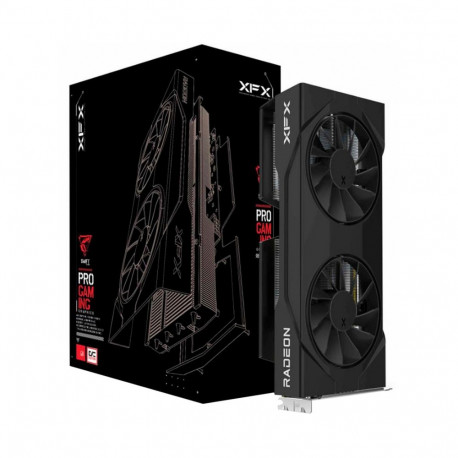 XFX Radeon RX 9060 XT Swift OC Dual Fan, graphics card black, RDNA4, GDDR6, 2x DisplayPort, 1x HDMI 