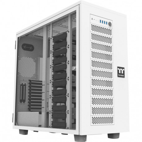 arvutikorpus AX700 TG karastatud klaasiga XL-ATX, valge