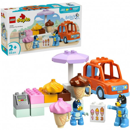 DUPLO komplekt 10458 Bluey väljasõit jäätisekohvikusse