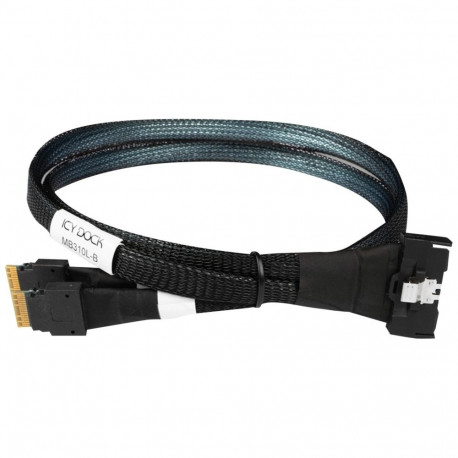 Kaabel MCIO x8 SFF-TA-1016 > 2x SlimSAS x4 SFF-8654 50cm, must