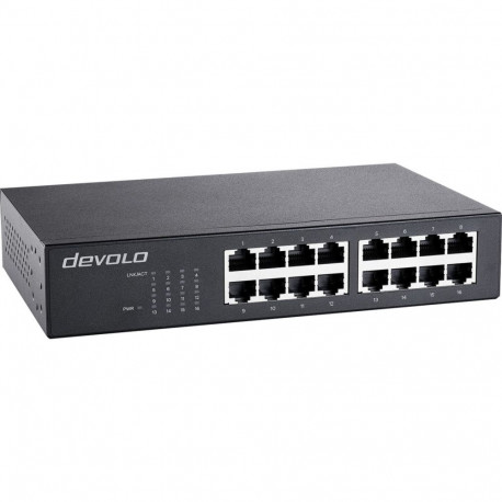 devolo Gigabit Ethernet Switch 16 Port 7235 black