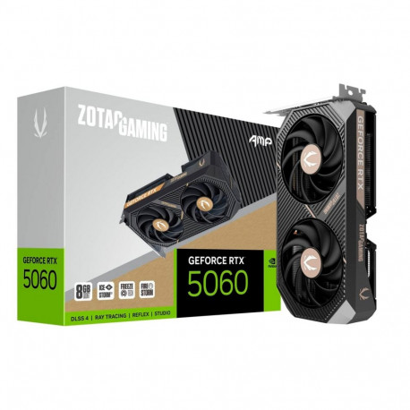 ZOTAC GeForce RTX 5060 AMP 8GB, graphics card DLSS 4, 3x DisplayPort, 1x HDMI 2.1