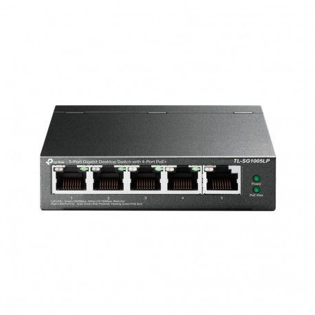 Gigabitlüliti TL-SG1005LP 5 pordiga, neist 4 PoE+, must