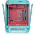 Thermaltake The Tower 600, tower case mint/red, tempered glass x 3