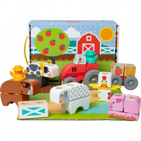 Melissa & Doug - Blockables Bauernhof Spielset