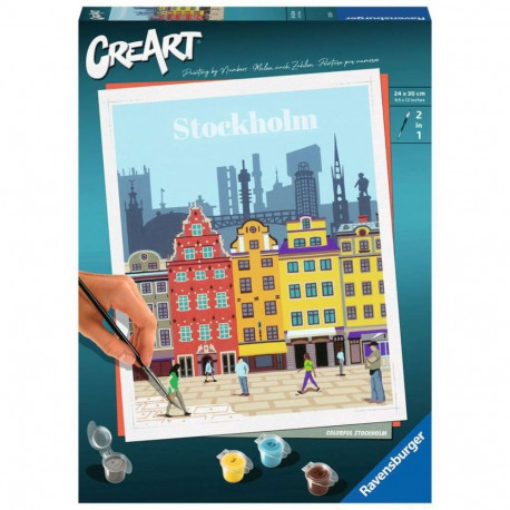 Ravensburger CreArt - Colorful Stockholm, painting
