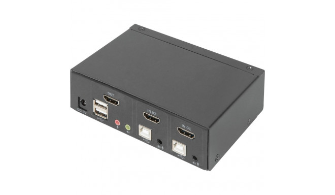 KVM Switch 2 Port (schwarz)
