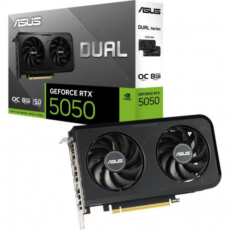 GeForce graafikakaart RTX 5050 DUAL OC 8GB DLSS 4 3x DisplayPort 1x HDMI 2.1