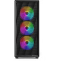 Sharkoon VK4 Rainbow, tower case black, tempered glass