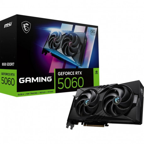 MSI GeForce RTX 5060 GAMING OC 8G, graphics card DLSS 4, 3x DisplayPort, 1x HDMI 2.1