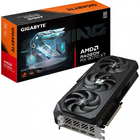 Radeon graafikakaart RX 9070 XT ülekellastatud RDNA4 GDDR6 2x DisplayPort 2x HDMI 2.1, must