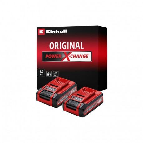 Akku Power-X-Change TWIN-PACK 18Volt 4,0Ah (rot/schwarz, 2 Stück, ohne Ladegerät)