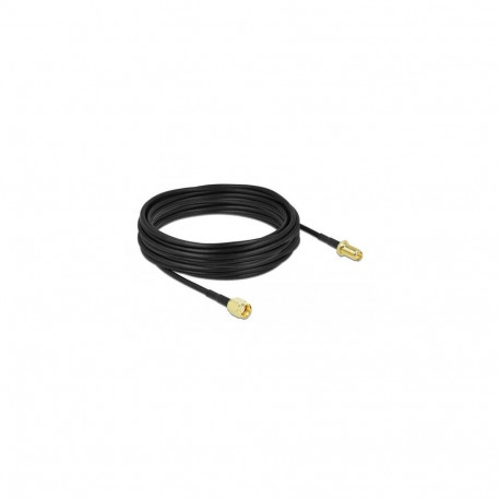 DeLOCK Antenna Cable RP-SMA plug to RP-SMA jack LMR/CFD100 10 m low loss