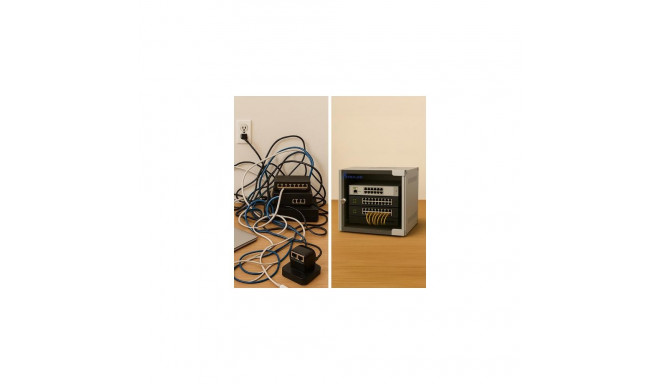 Extralink LITE 6U 10 280X310 WALL-MOUNTED RACKMOUNT CABINET GRAY