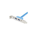 StarTech.com 2 Port USB 3.0 A Female Slot Plate Adapter