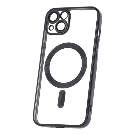 Mobiili tagakaas Setty Galaxy A37 Color Chrome Magsafe, läbipaistev/must