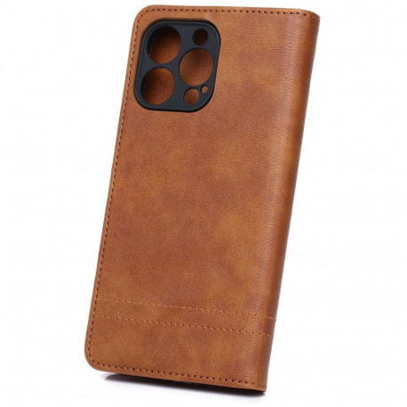 Kaardivahega mobiiliümbris Setty Galaxy S26 Ultra Wallet Smart Seam pruun