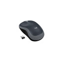 Logitech M185 Wireless Mouse, RF Wireless, 1000 DPI, Black/Grey
