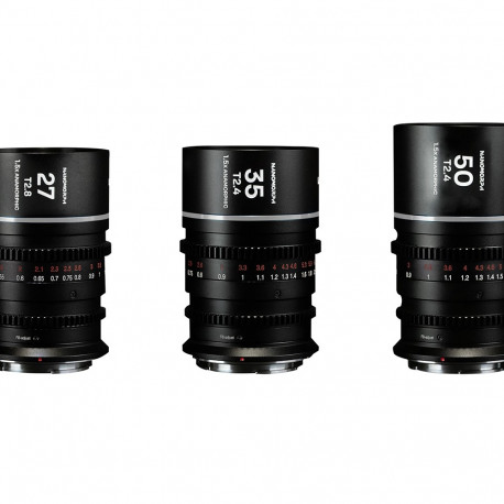 LAOWA Nanomorph S35 Prime 3er-Set silber Canon RF