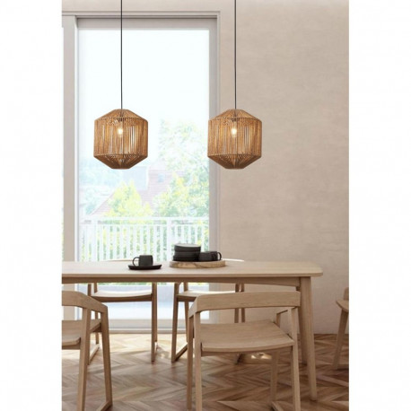 ripatsvalgusti ARRA D32 E27 helepruun