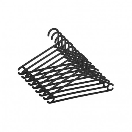 plastikust laste riidepuu must LSP023K 10 tk