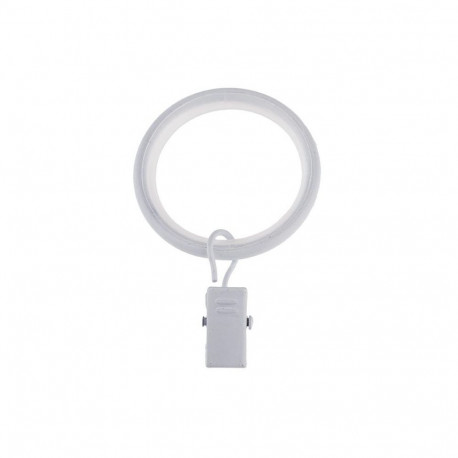 RINGS WITH CLIPS SILENT D19 MAT WHIT(10)