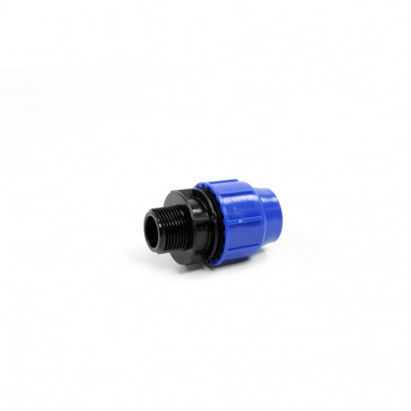 MALE ADAPTOR Ø25X1 PERLA BLUE