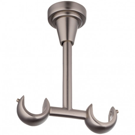 CURTAIN ROD BRACKET CEIL DOUB D19 M.CHRO