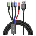 Baseus Fast 4in1 2xUSB-C / Lightning / Micro 3.5A 1.2m (black)